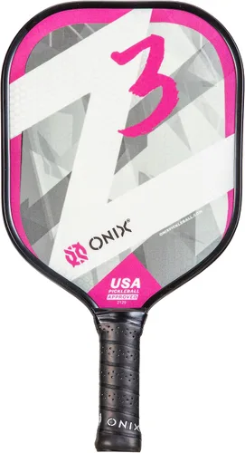 Miniatura 21 de Onix Graphite Z5 - Paleta de pickleball de fibra de carbono con forma de cuerpo ancho, núcleo de panal y cara de grafito ONIX Paleta de pickleball