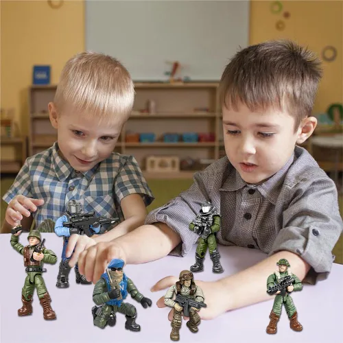 Miniatura 3 de YEIBOBO! Bolsas misteriosas de minifiguras, figuras de acción militar con armas y accesorios, paquete sorpresa de las fuerzas especiales Delta