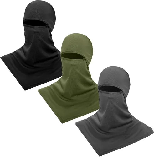 Miniatura 7 de 6 pasamontañas para máscara de esquí, cubierta de cuello largo, cubierta facial de verano, protector de cuello, protección UV para hombres y mujeres