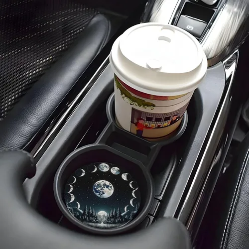 Miniatura 9 de ABLESKY Posavasos de automóvil para portavasos de automóvil, paquete de 2 posavasos absorbentes antideslizantes para automóvil, 2.56 pulgadas