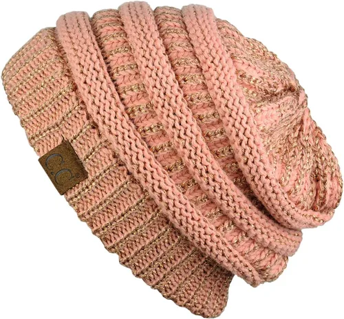 Miniatura 646 de C.C Trendy Warm Chunky Soft Stretch Cable Knit Beanie