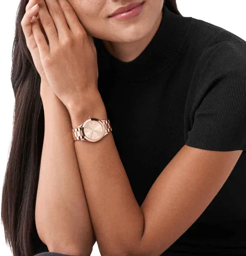 Miniatura 8 de Michael Kors Slim Runway - Reloj de pulsera de acero inoxidable para mujer