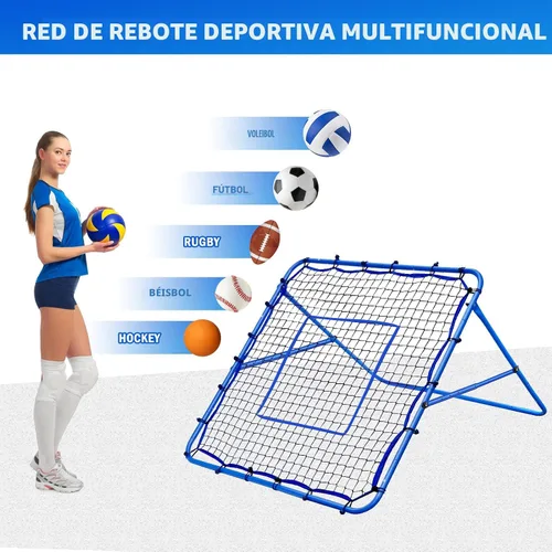 Miniatura 9 de Volleyball Lacrosse Rebound Net Pro, WINTHAI Lacrosse Rebounder for Backyard, 7x4FT/6x4FT/4x4FT Bounce Back Net with Target Strike Zone, Easy Quick