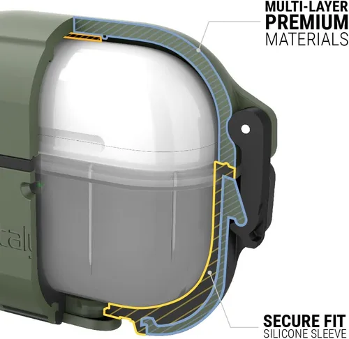 Miniatura 6 de Catalyst Funda de protección total para AirPods de 3ª generación, funda impermeable de 330 pies para AirPods 3, funda a prueba de golpes