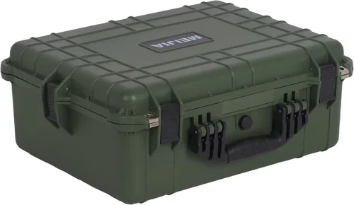 Miniatura 13 de MEIJIA Funda rígida protectora portátil impermeable para todo tipo de clima, funda compacta para cámara con espuma de ajuste personalizable, Gris