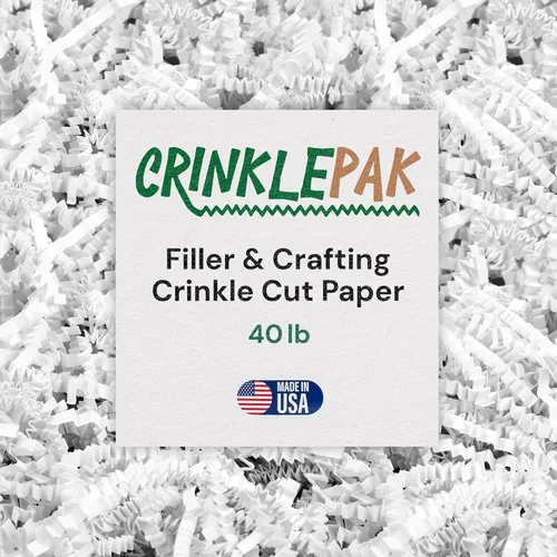 Miniatura 47 de Relleno de papel arrugado de 10 libras fabricado en EE. UU. Relleno de papel triturado para embalajes de envío, envoltorios de regalo, excelente