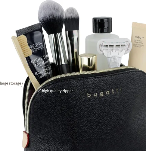Miniatura 5 de bugatti Ella - Bolsa de cosméticos de alta calidad, bolsa de lavado, neceser de tocador, negro, S, bolsa de cosméticos