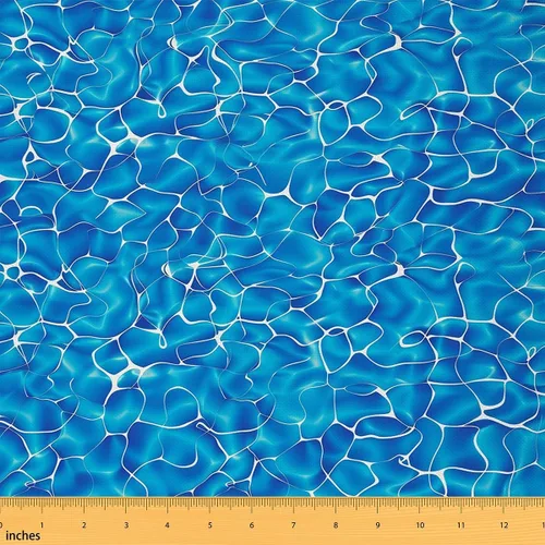 Miniatura 16 de jejeloiu Tela de Tapicería de Concha de Erizo de Mar por Yarda, Tela de Retapizado con Temática Marina Oceánica para Sillas, Tela Decorativa