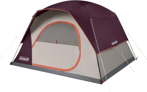Miniatura 13 de Coleman Tienda Skydome con configuración en 5 minutos, tienda resistente al clima para 2/4/6/8 personas con toldo para lluvia y bolsa de transporte