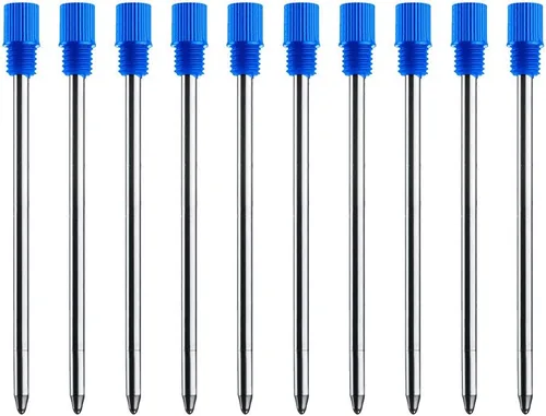 Miniatura 6 de Recambios de tinta negra (10 unidades), repuestos de bolígrafo reemplazables, repuestos de bolígrafos de 2.75 pulgadas (2.756 in), puntas medianas