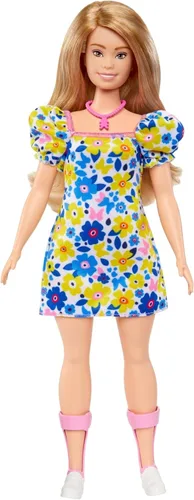 Miniatura 5 de Muñeca Barbie Fashionistas #208 con Síndrome de Down Usando Vestido Floral, Creada en Asociación con la Sociedad Nacional del Síndrome de Down