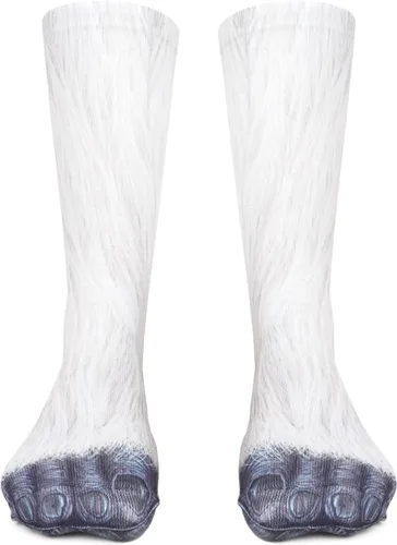 Calcetines de patas de animales, loco diseño en 3D de patas de gatos, perros y tigres. Divertido regalo navideño para mujer u hombre adultos
