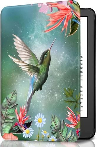 Miniatura 69 de Funda para Kindle básico de 6 pulgadas (11.ª generación), múltiples ángulos, piel sintética, delgada, con función de encendido y apagado automático