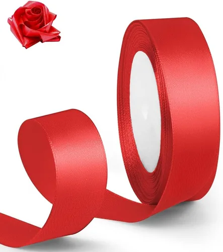 Miniatura 38 de Cinta de satén de 1 pulgada de 100 yardas, color verde manzana, cinta de tela de color sólido para envoltura de regalos, boda, cinta de regalo