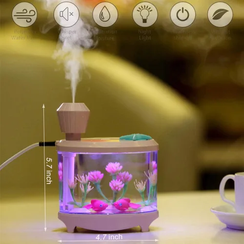 Miniatura 2 de ACEBON Mini humidificador portátil, humidificador pequeño de niebla fría de 15.6 fl oz, humidificadores de escritorio de funcionamiento silencioso