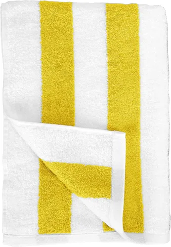 Miniatura 8 de Amazon Basics Cabana Stripe - Toalla de playa (2 unidades), color amarillo, 60 x 30 pulgadas
