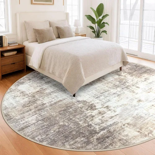 Miniatura 1243 de IOHOUZE Alfombra abstracta lavable de 3 x 12 pies para pasillos, antideslizante para cocina, camino de entrada de lana sintética para interiores