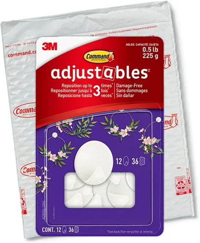 Miniatura 13 de Command AD85SL-6NA Ganchos circulares plateados reposicionables, 6
