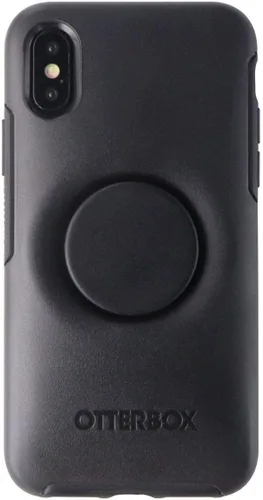 Miniatura 2 de Otter + Pop Symmetry Series - Carcasa híbrida para Apple iPhone Xs y X, color negro