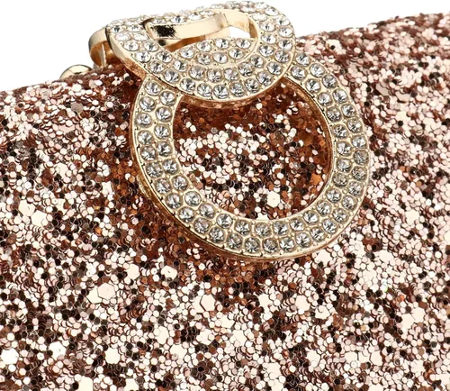 Miniatura 6 de jessie Bolsos de mano para mujer, bolsa de noche de cristal brillante, bolso de graduación, bolsa de fiesta de boda
