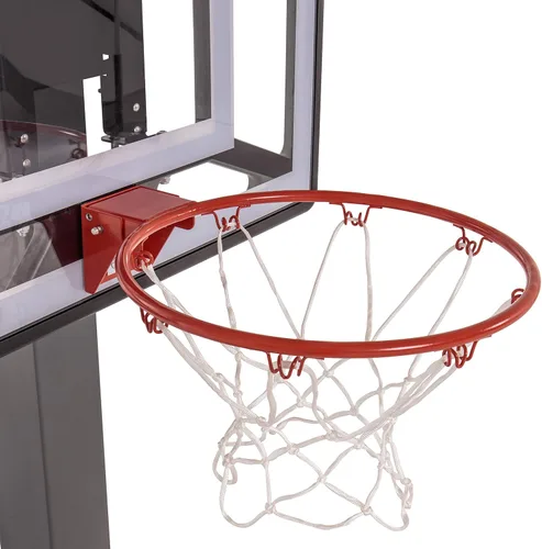 Miniatura 23 de Aro de baloncesto juvenil Silverback Junior de 33" con tecnología de montaje Lock 'n Rock. Se monta en postes redondos y verticales, color negro