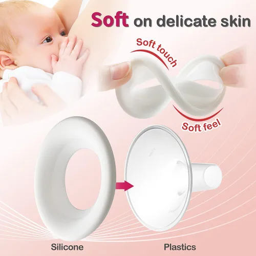 Miniatura 5 de Nenesupply Brida suave de 19mm compatible con piezas de extractor de leche Medela, repuesto de brida de 19mm para accesorios Medela compatibles