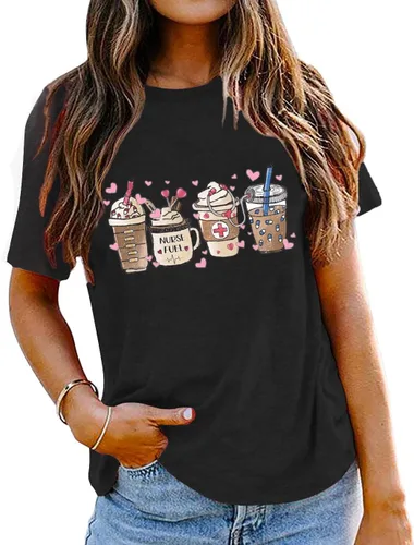 Camisetas para el día de San Valentín para mujer, diseño de corazón y fantasma, diseño de fantasma, regalo para el día de San Valentín