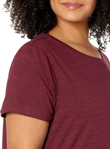 Miniatura 92 de Amazon Essentials Camiseta de manga corta con cuello redondo para mujer, de secado rápido, para entrenamiento, gimnasio, paquete múltiple