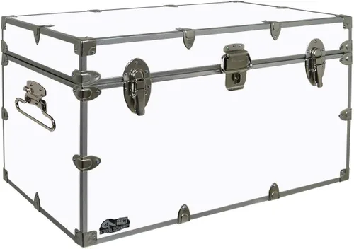 Miniatura 13 de C&N Footlockers - Baúl de almacenamiento XL para graduados - Fabricado en los Estados Unidos - Baúl de acero para dormitorio universitario y Rojo