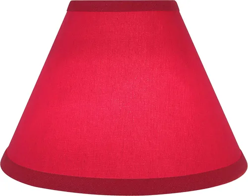 Miniatura 4 de Aspen Creative 58755, pantalla para lámpara transicional UNO de tapa dura Empire, rojo sangre, 10 cm de parte superior x 25 cm de parte inferior x