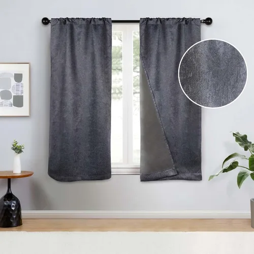 Miniatura 21 de BLUENILEMILLS Paneles de cortinas opacas para oscurecer la habitación con bolsillo para barra, cortinas perfectas para ventanas de cocina, Beige