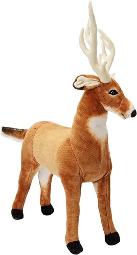 Miniatura 5 de Ciervo gigante de Melissa & Doug, animal realista relleno, más de 3 pies de largo