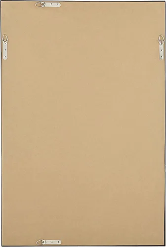 Miniatura 6 de Uttermost Andrew - Espejo de pared rectangular decorativo para tocador, moderno, marco de metal, ultra delgado, cristal flotante de 24 pulgadas