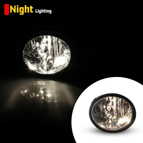 Miniatura 6 de Faros antiniebla compatibles con Toyota Tundra 2000-2006 Sequoia 2001-2007 con bombillas 9006 12V 51W Lámparas de conducción de repuesto incluido