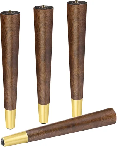 ALAMHI Patas de madera para muebles de 16 pulgadas – Patas de mesa auxiliar – Pies de repuesto para patas de mediados de siglo para patas para mesa