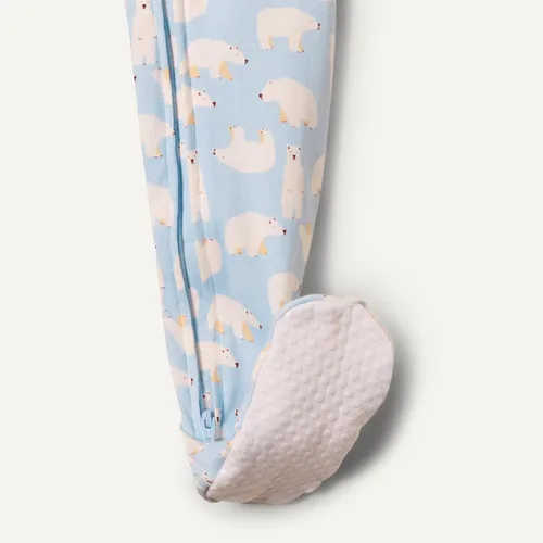 Miniatura 3 de Tienda Essentials x Sofia Grainge - Pijama unisex de algodón con pies para niños pequeños y bebés, paquete de 2