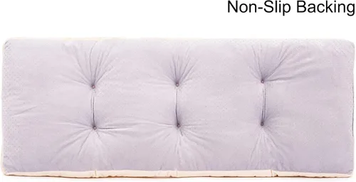 Miniatura 4 de Cojín de Banco, Cojines de Banco Acolchados Antideslizantes para Columpio, Almacenamiento de Zapatos, Asiento de Ventana (36x14 pulgadas, Beige) 1