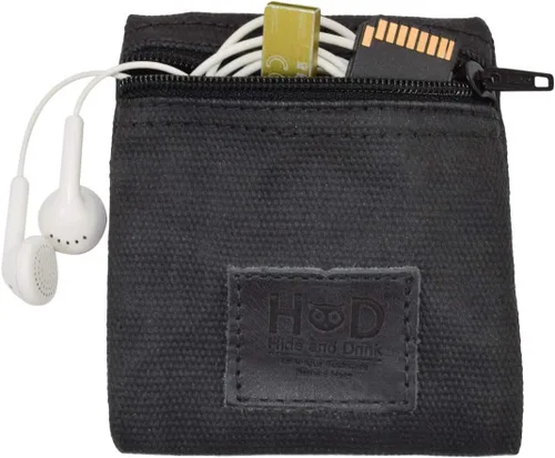 Hide & Drink, Bolsa de condón de lona encerada resistente al agua, bolsa de bolsillo con tecnología Change Valuables, regalo clásico para socios,