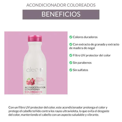 Miniatura 3 de ALEA - Acondicionador de cabello de color - Acondicionador para cabello de color - 16.9 fl oz - con extracto de granada y madera de nogal - Prolonga