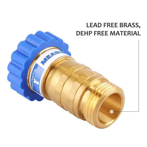 Miniatura 7 de MEASUREMAN Latón sin plomo, regulador de presión de agua, 2 piezas, reductor de presión para cámper, remolque, RV, jardín, sistema de plomería