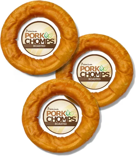 Miniatura 11 de Pork Chomps Masticables de piel de cerdo asada para perros, rollos de 8 pulgadas, 5
