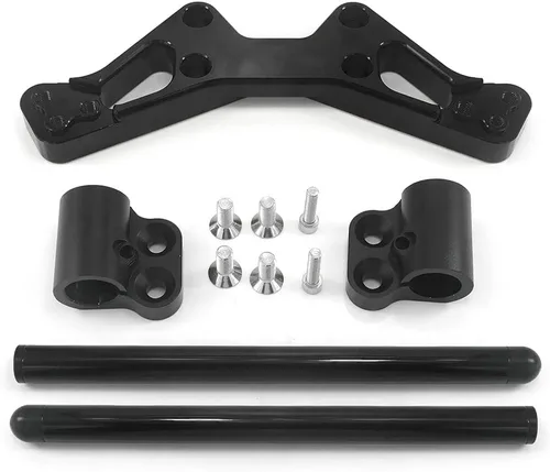 Miniatura 2 de Elevadores de manillar de motocicleta de aluminio Kit de manillar ajustable Sport para MSX125 Grom MSX 125 2013-2021 2022 2023 2024 2025 (negro)