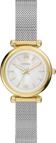 Miniatura 16 de Fossil Carlie - Reloj de cuarzo de acero inoxidable de tres manecillas para mujer