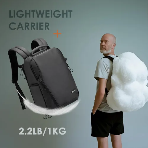 Miniatura 5 de TARION Mochila para cámara Slim Photography - Bolsa compacta para cámara réflex digital de 12.5 L con acceso lateral compartimento para laptop de 14