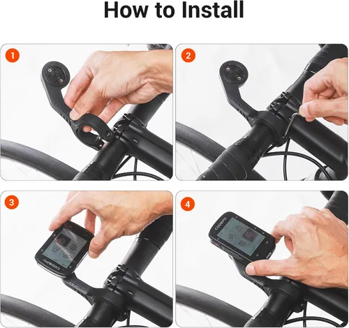 Miniatura 3 de CooSpo Soporte frontal MT5 para computadora de bicicleta, compatible con Garmin, adaptador de montaje para computadora de bicicleta para manillar