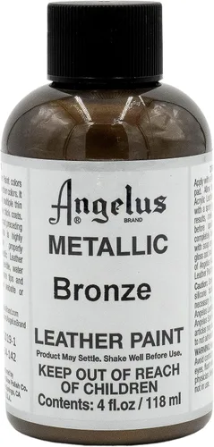 Miniatura 18 de Angelus - Pintura metálica para cuero, 4 onzas, plata