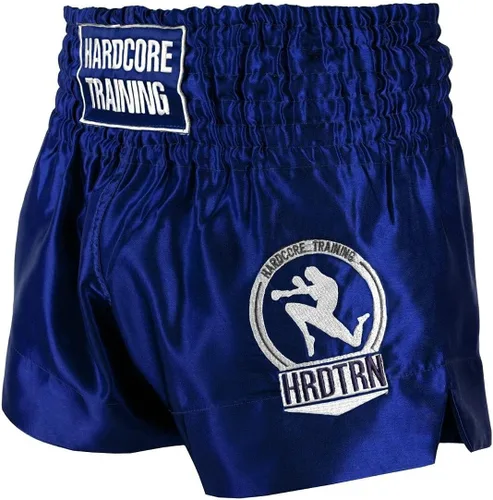 Miniatura 8 de Hardcore Training Pantalones cortos clásicos de Muay Thai Negro Blanco Rojo Camo Azul Kick Boxing MMA Combat Sport Sparring Trunks