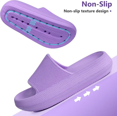Miniatura 4 de Youecci Sandalias de nube para niños, sandalias de ducha, sandalias de baño, piscina, cómodas pantuflas de suela gruesa, zapatos de playa