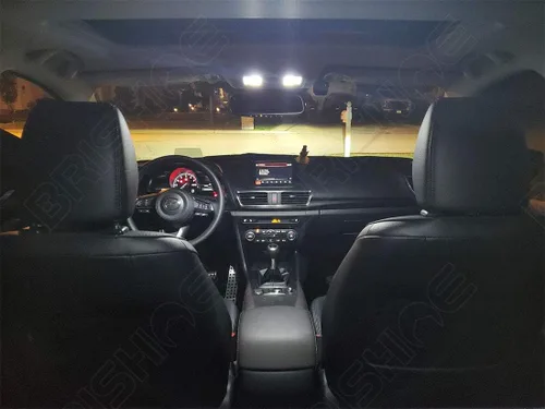 Miniatura 2 de Kit de luces LED interiores blancas para Mazda 3 Hatchback 2014 2015 2016 2017 2018 Paquete de bombillas LED interiores súper brillantes de 6000K +