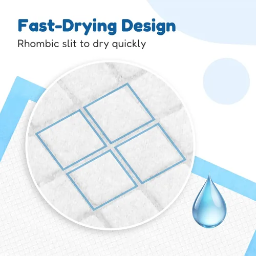 Miniatura 8 de Almohadilla de entrenamiento impermeable súper absorbente para perros y cachorros, almohadilla para mascotas, azul (23.6 x 23.6 pulgadas